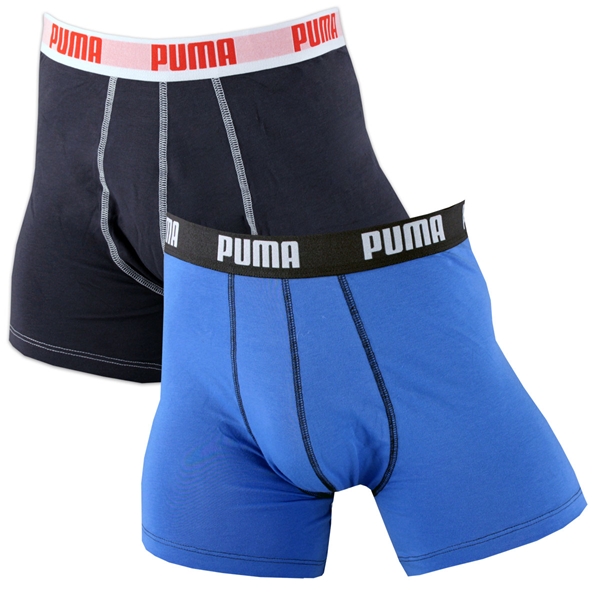 Image de Puma - Basic Boxershorts 2 Pack - Blue