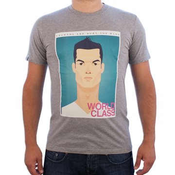 Agrandir l'image de World Class Collective - T-shirt Ronaldo Legend - Gris chiné Image de World Class Collective - T-shirt Ronaldo Legend - Gris chiné