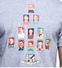 Image de Copa Football - T-shirt Moustache United - Gris chiné