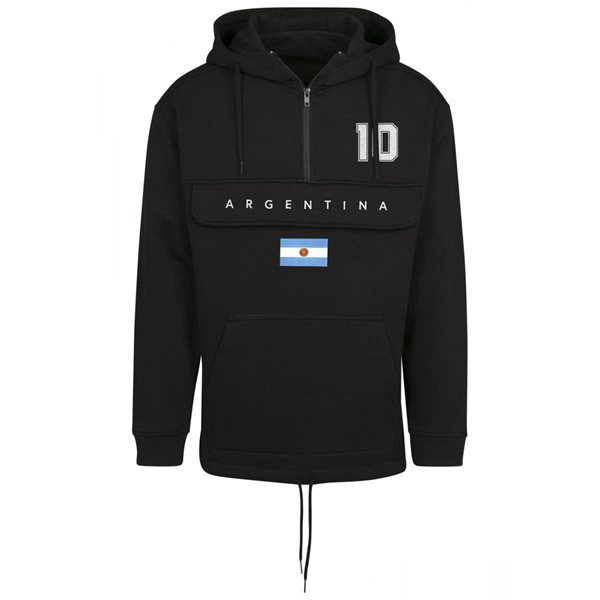 FC Eleven - Argentina Flag Anorak Hoodie - Black