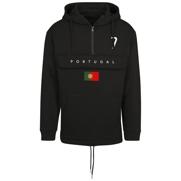 FC Eleven - Portugal Flag Anorak Hoodie - Black