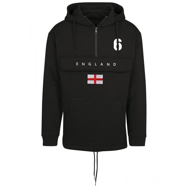 FC Eleven - England Flag Anorak Hoodie - Black