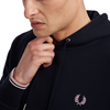 Fred Perry - Tipped Hooded Sweater - Navy