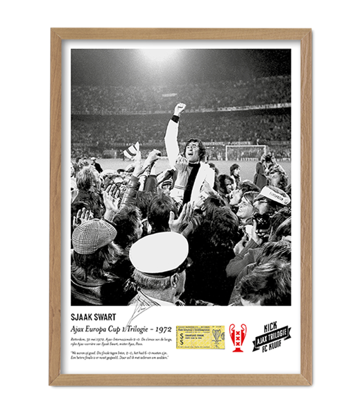 FC Kluif - Sjaak Swart - Ajax Trilogie 1972 (70 x 50 cm) Poster