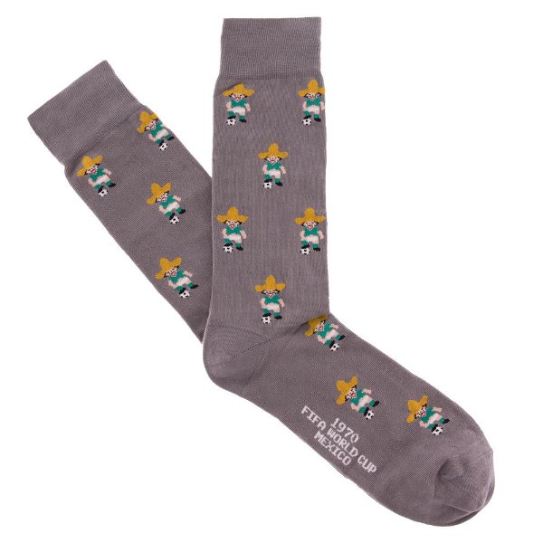 COPA Football - Mexico World Cup 1970 Mascot Casual Socks - Grey