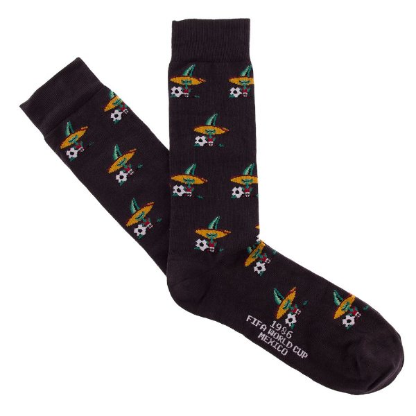 COPA Football - Mexico World Cup 1986 Mascot Casual Socks - Black