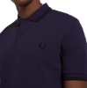 Fred Perry - Twin Tipped Poloshirt - Paars/ Zwart