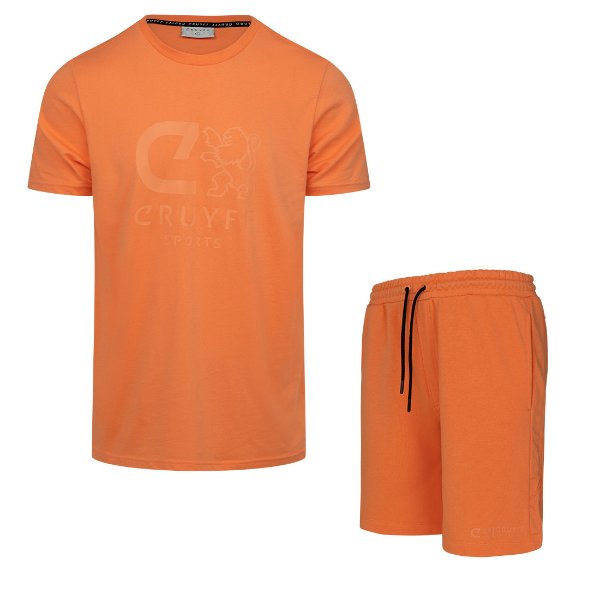 Cruyff Sports - Booster T-Shirt & Short Set - Coral