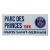 Paris Saint Germain Straatbord - Wit (40cm x 18cm)