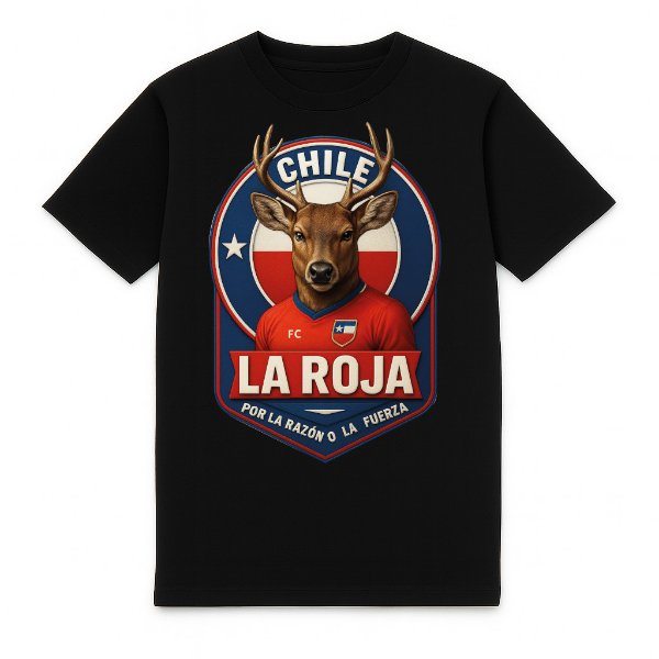 FC Eleven Chile La Roja Heavy T-Shirt - Black